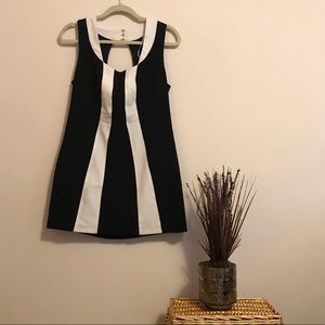 Tinley Road black & white mini dress
